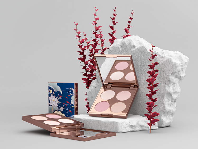 四宮格圓格子塑料眼影盤包裝注塑加工 四宮格圓格子塑料眼影盤包裝注塑加工