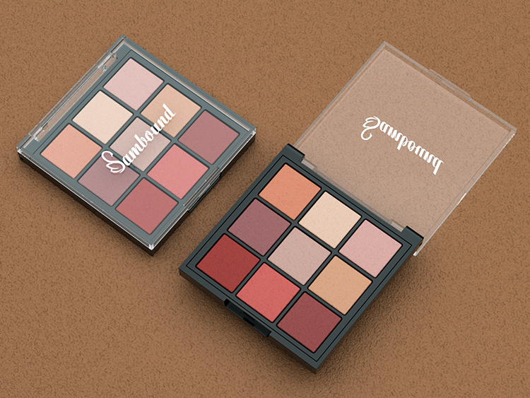 九宮格透明蓋眼影盤包裝注塑件 九宮格透明蓋眼影盤包裝注塑件