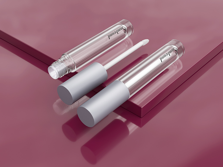 定制透明圓形空唇彩管